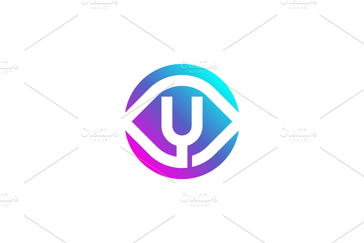 Initial letter Y eye vision logo, a Branding & Logo Template by Rasagama Studio