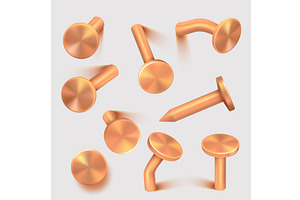 Rusty nails. damaged and broken, an Illustration by Onyx