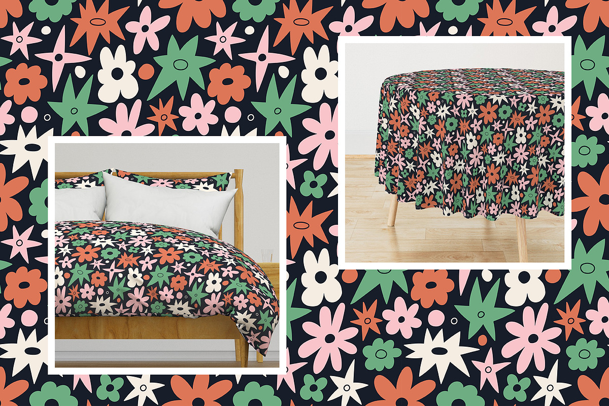 Space garden seamless patterns, a Pattern Graphic by Alenkakarabanova (Photo 3 of 6)