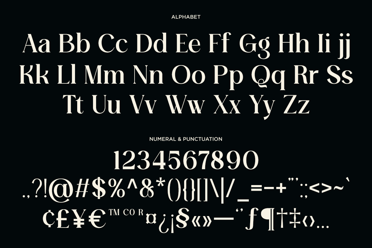 Luxury Ligature Serif Font - Faresty, a Serif Font by Font Liner (Photo 9 of 9)