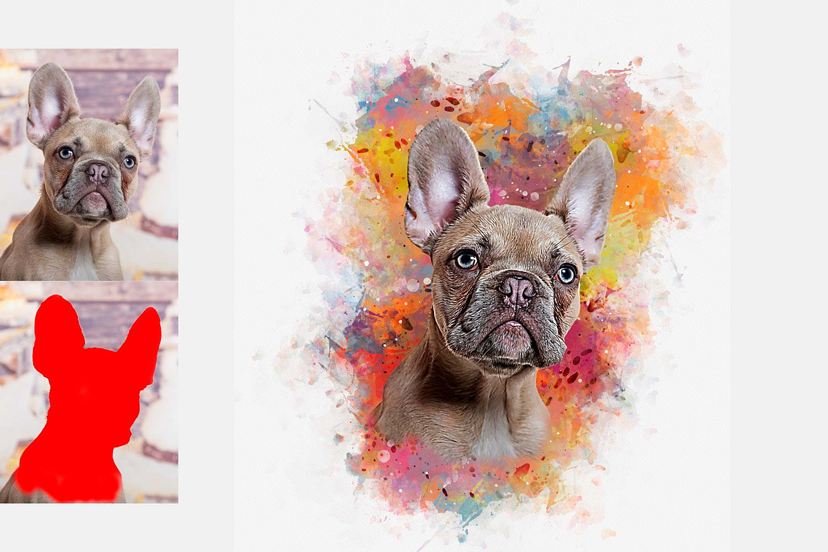 Dog Photo to Paint Photoshop Action, an Action Add-On by MRI STUDIO (Photo 4 of 5)