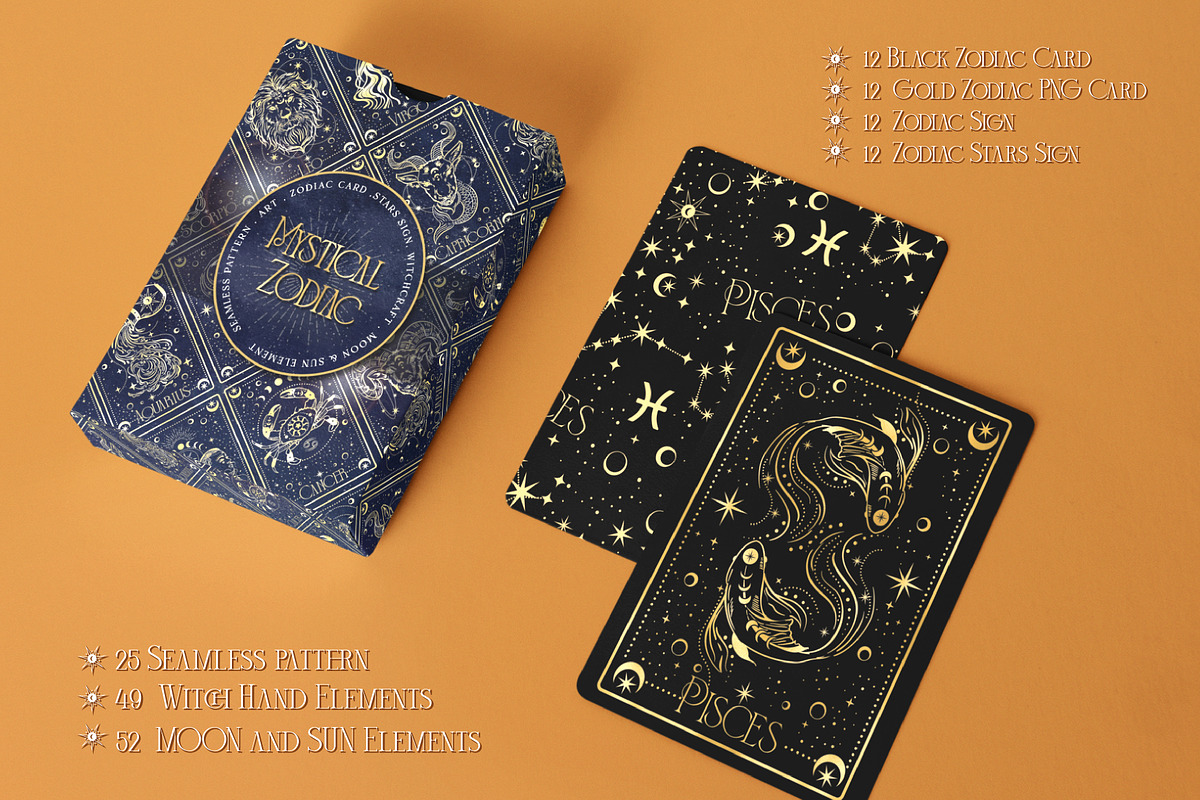 MYSTICAL ZODIAC, a Pattern Graphic by MSNTY STUDIOX (Photo 5 of 28)