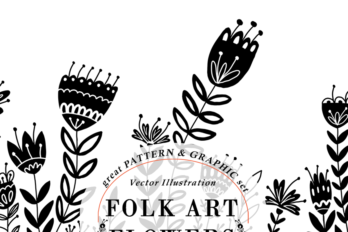 Folk Art Flowers, a Pattern Graphic by Arie Clares (Photo 10 of 11)