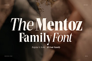 Mentoz Elegant Serif Font Family, a Serif Font by Graphicxell (Thumbnail 1 of 10)