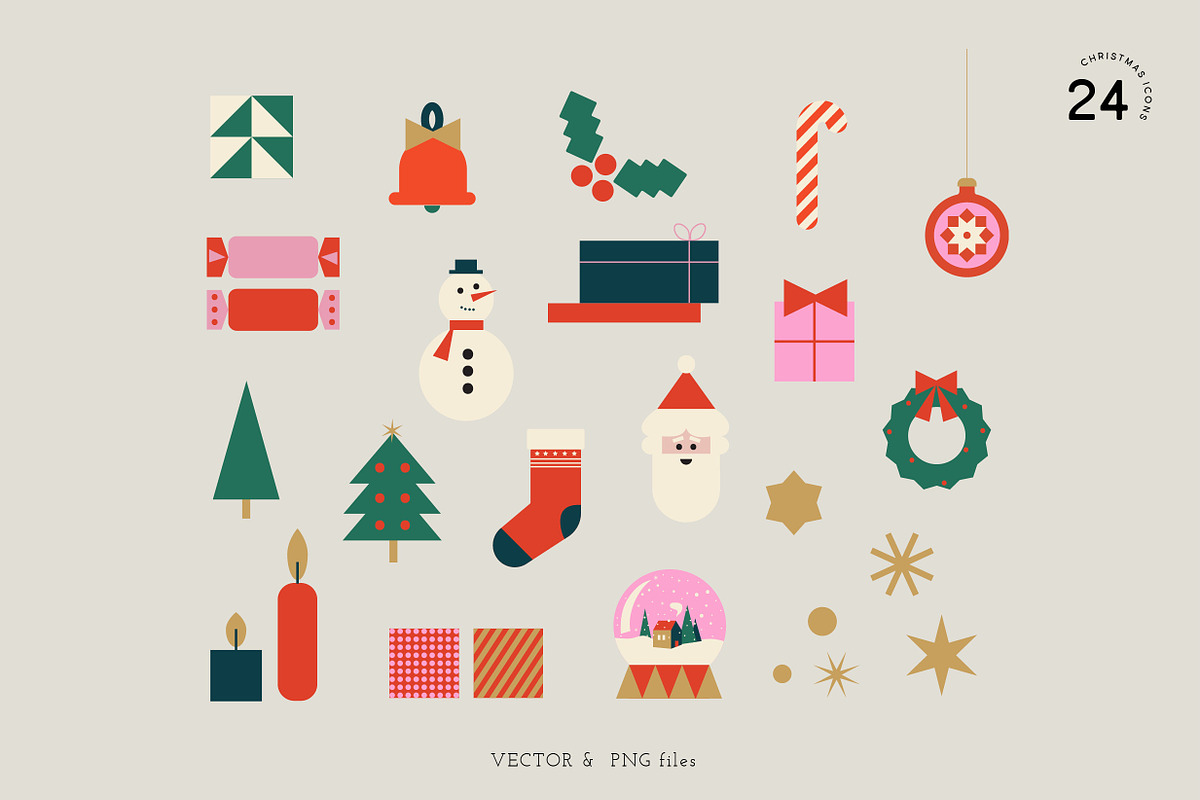 Very Merry Christmas Illustrations, a Seasonal Illustration by All This Concept (Photo 2 of 9)