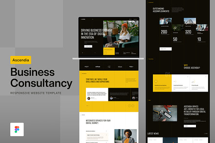 Business Consultancy Website Figma, an UI Kit Template by neuwebz
