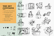 Dogs in Boxes Graphic Set, an Animal Illustration by Yeticrab (Thumbnail 12 of 13)