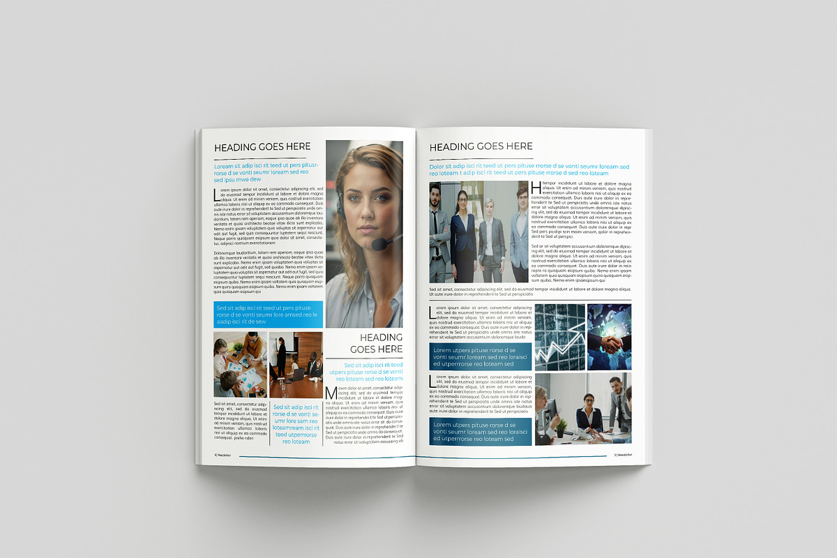 Corporate Business Newsletter, a Brochure Template by retrographix (Photo 6 of 9)