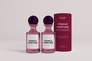 Female Perfume Packaging Mockup, a Packaging Mockup by graphicook (Thumbnail 2 of 4)