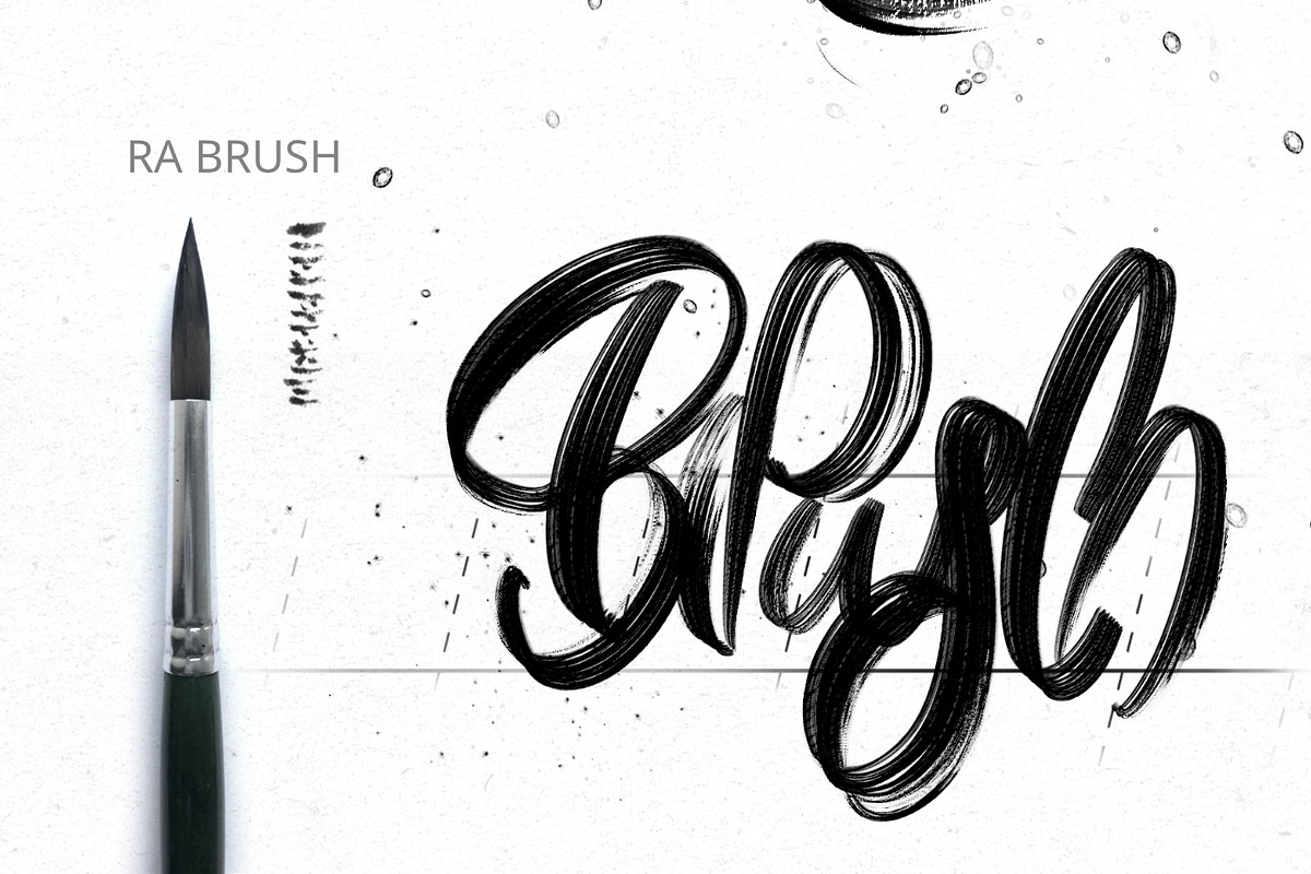 Without Lettering Brushes. Procreate, a Brush Add-On by Diacritics (Photo 11 of 15)