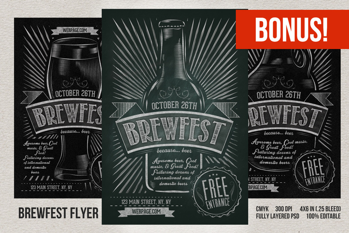 Happy Hour Flyer Bundle, a Flyer Template by plaxtico (Photo 6 of 6)