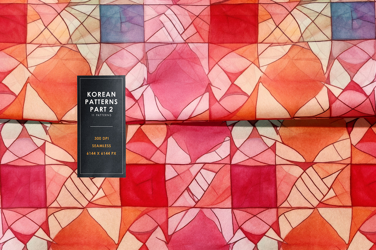 Korean Seamless Patterns - part 2, a Pattern Graphic by Ninterints (Photo 7 of 18)