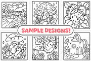 Bold and Easy Spring Mini Coloring, a Seasonal Illustration by Craftsbeefy (Thumbnail 3 of 4)