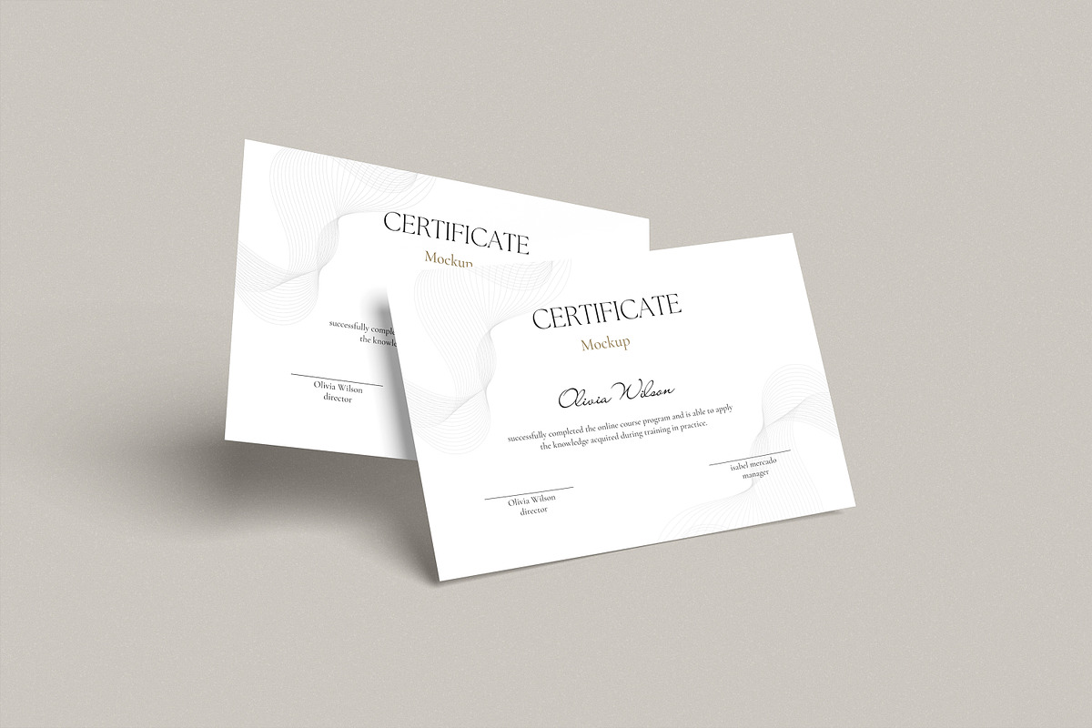 Certificate Mockup, a Brochure Template by Twins_studio926 (Photo 2 of 5)