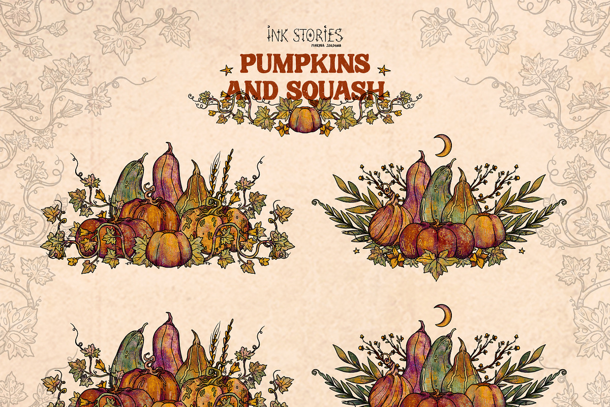 Pumpkins and Squash, a Seasonal Illustration by Ink Stories (Photo 10 of 20)