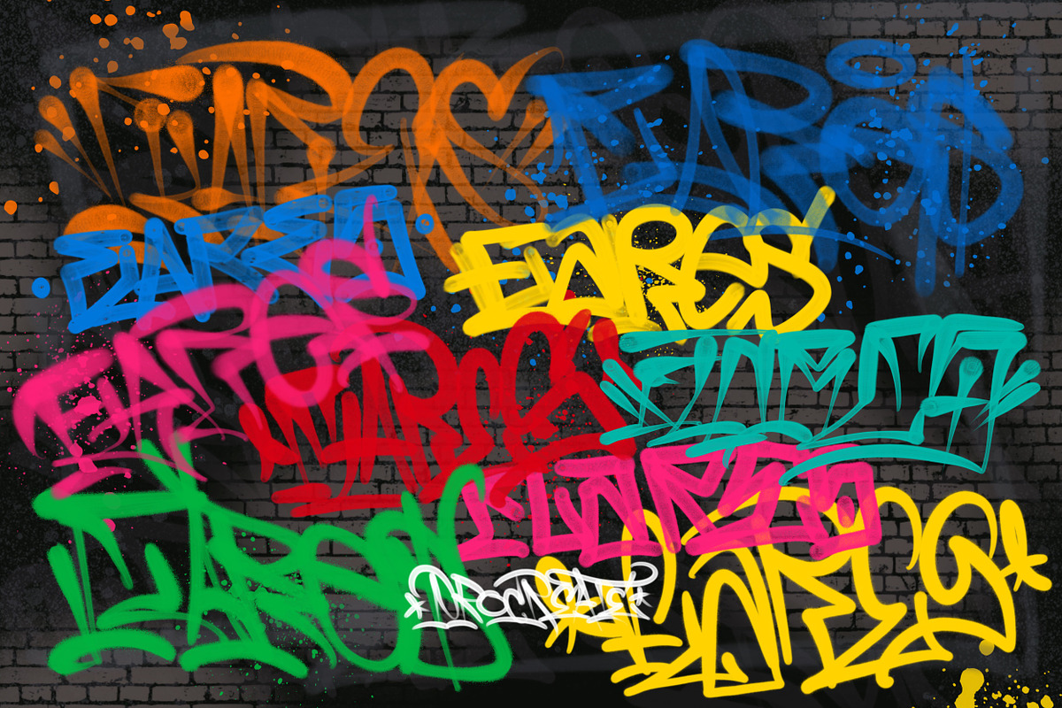Brush graffiti flares Procreate vol3, a Brush Add-On by AspekHndz (Photo 5 of 5)