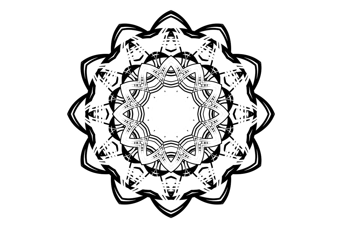 Artistic Mandala Vector Collection, a Decorative Illustration by NJ Himel (Photo 61 of 101)
