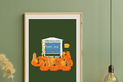 Fall Vibe digital Wall Art Poster, a Decorative Illustration by Oleksandra Illustrates (Thumbnail 5 of 6)