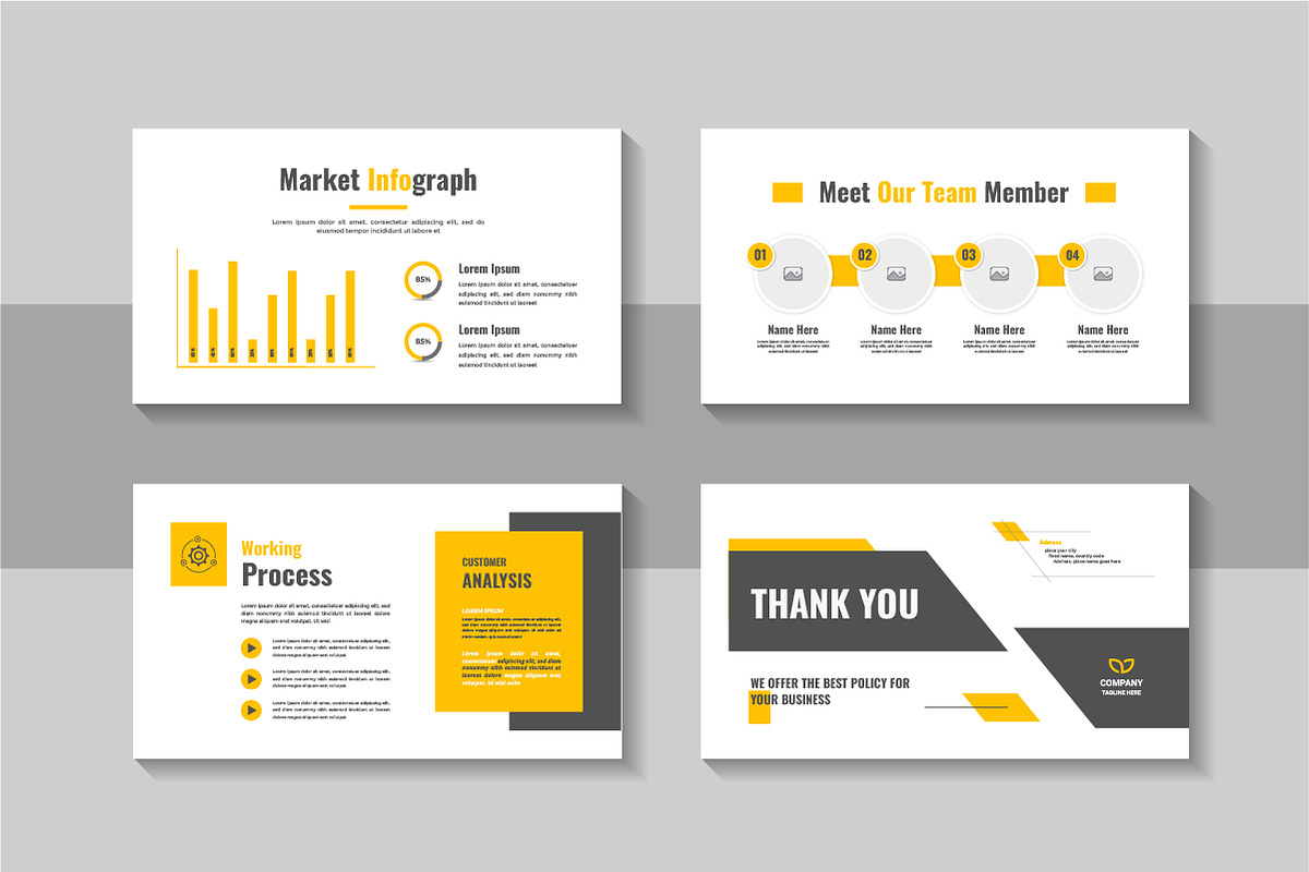 Business Marketing Plan Pitch Deck, a Presentation Template by Pavel_design (Photo 4 of 4)
