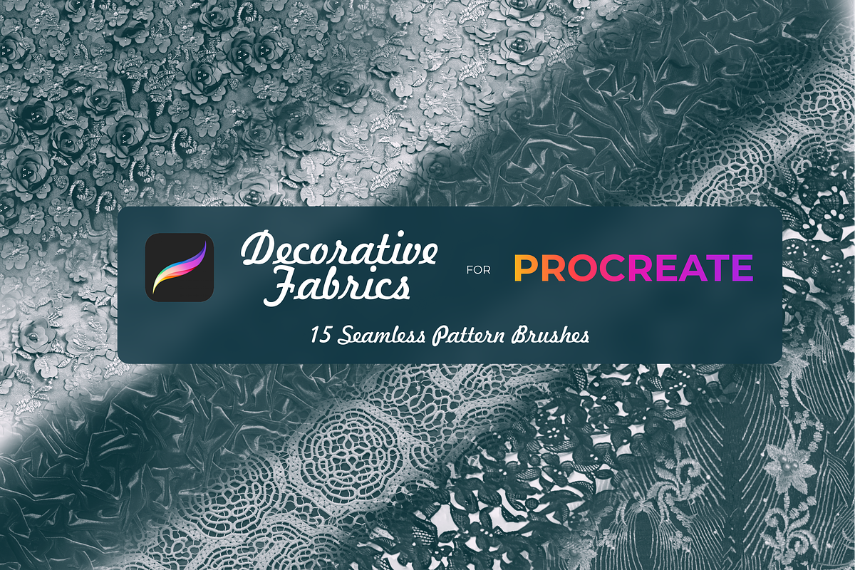 Decorative fabrics brushes Procreate, a Brush Add-On by Graphics Resources (Photo 3 of 5)