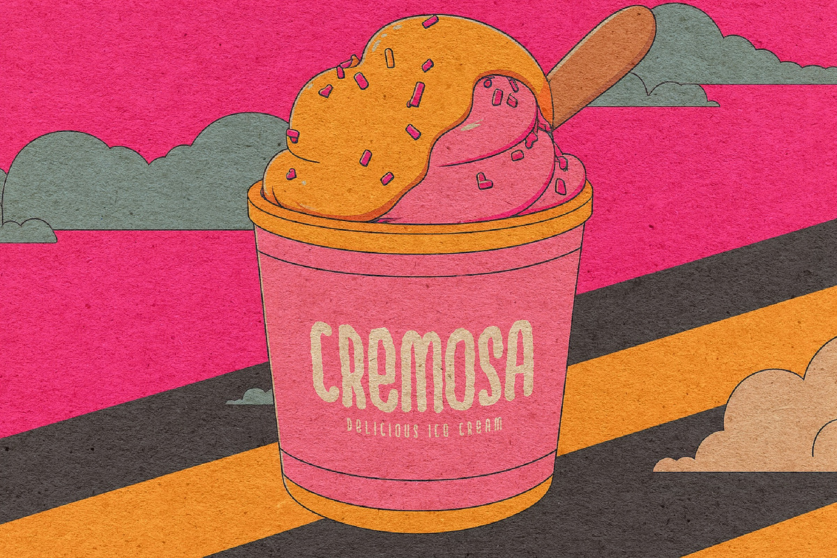 CREMOSA FONT, a Script Font by ATV SHOP (Photo 5 of 5)