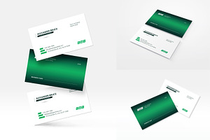Clean Gradient Corporate Business, a Business Card Template by Artnivora.Std