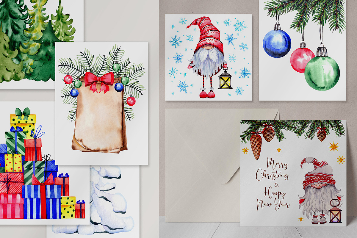 Christmas snowmen & gnomes, an Illustration by Jeanna Draw (Photo 6 of 17)