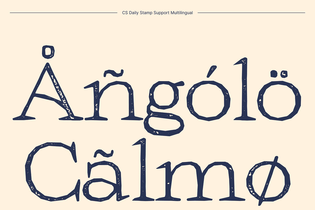 CS Daily Stamp, a Serif Font by Craft Supply Co. (Photo 7 of 8)