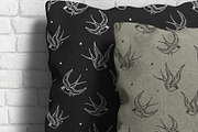 Swallow seamless Vector Pattern, a Pattern Graphic by BAD TASTE (Thumbnail 4 of 5)
