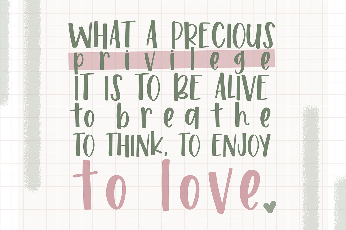 Daisy A Handwritten Font, a Sans Serif Font by Dansie Design (Photo 6 of 7)