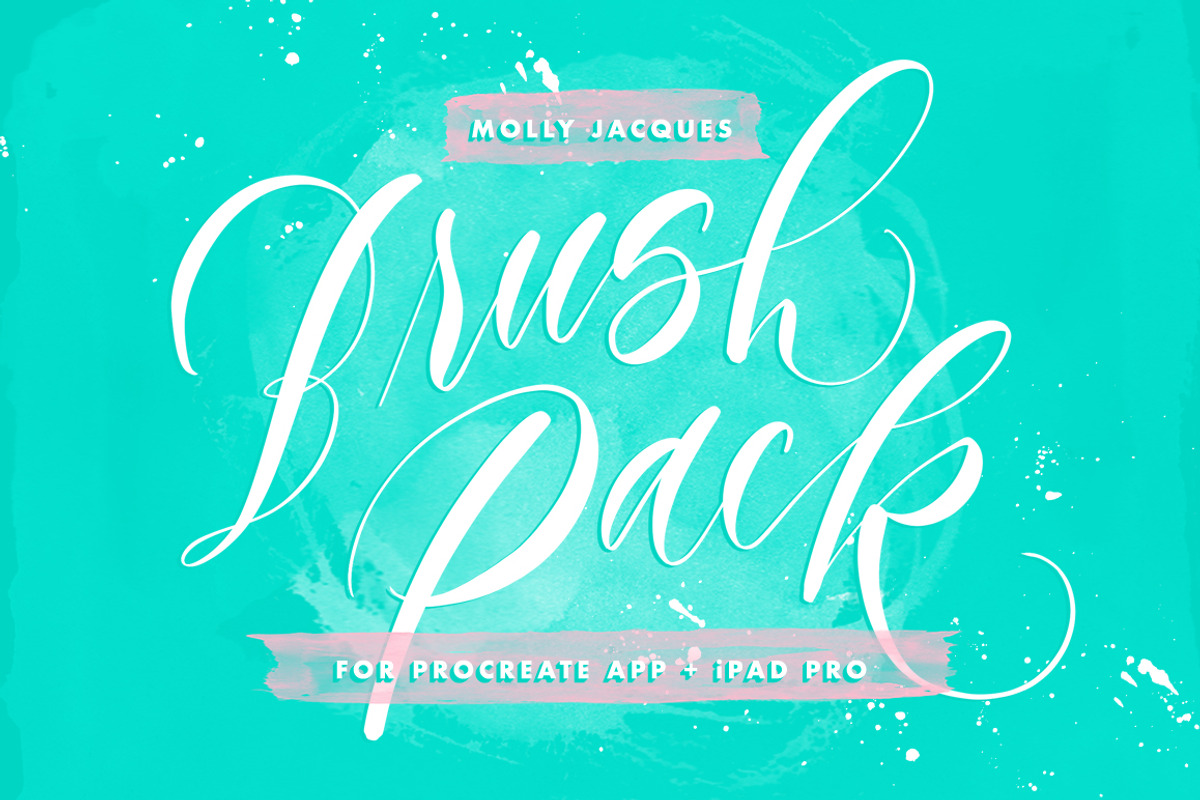 Procreate Lettering Brushes, a Brushes & More by Molly Jacques (Photo 1 of 10)
