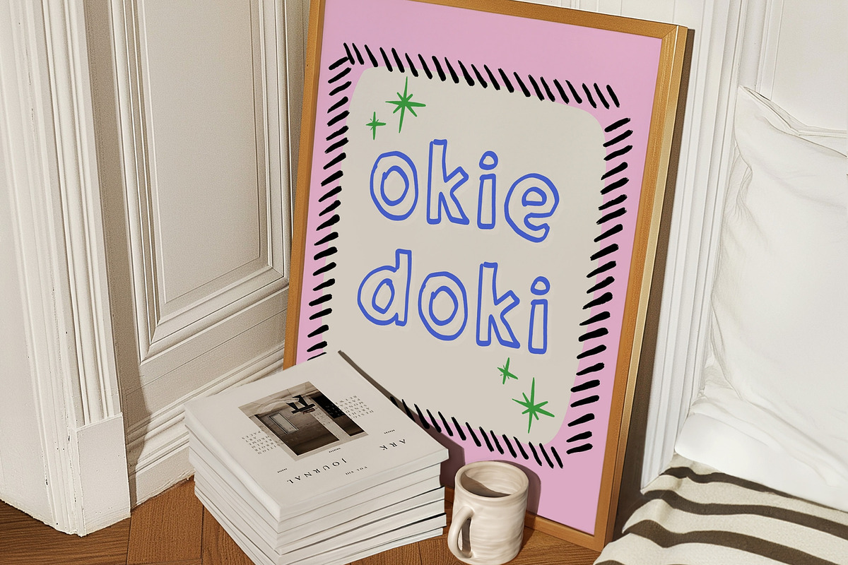 Okie Doki Handwritten Font, a Handwritten Font by Honey Island Studio (Photo 3 of 7)