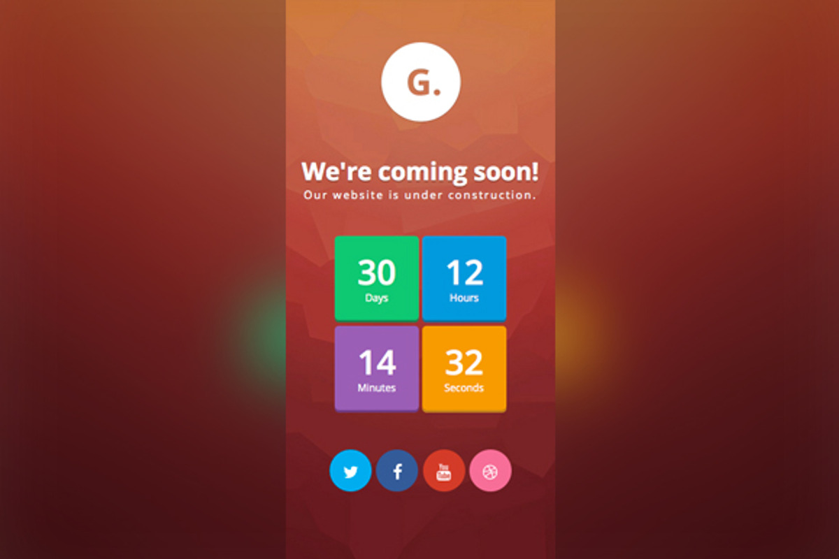 Gravity - Interactive Coming Soon, a HTML Template by Nobrand (Photo 5 of 5)