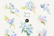 Hand-Painted Spring Floral Meadow, a Decorative Illustration by Lana Elanor (Thumbnail 6 of 16)