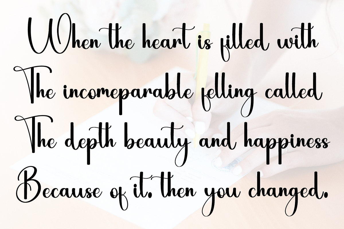 Santhing, a Handwritten Font by FreshTypeINK (Photo 6 of 8)