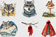 Little Red Riding Hood Clipart, an Illustration by Black Bird Studio (Thumbnail 4 of 6)