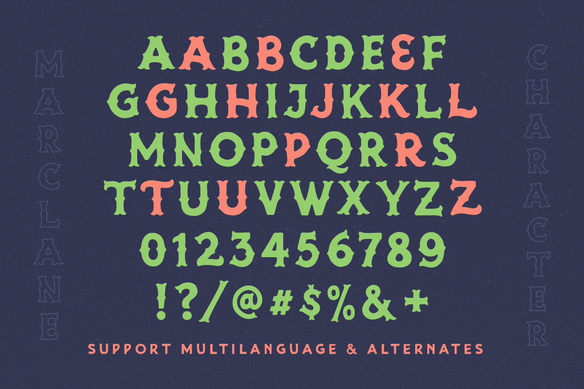 Marclane & Extras, a Slab Serif Font by IronbirdCreative (Photo 6 of 9)