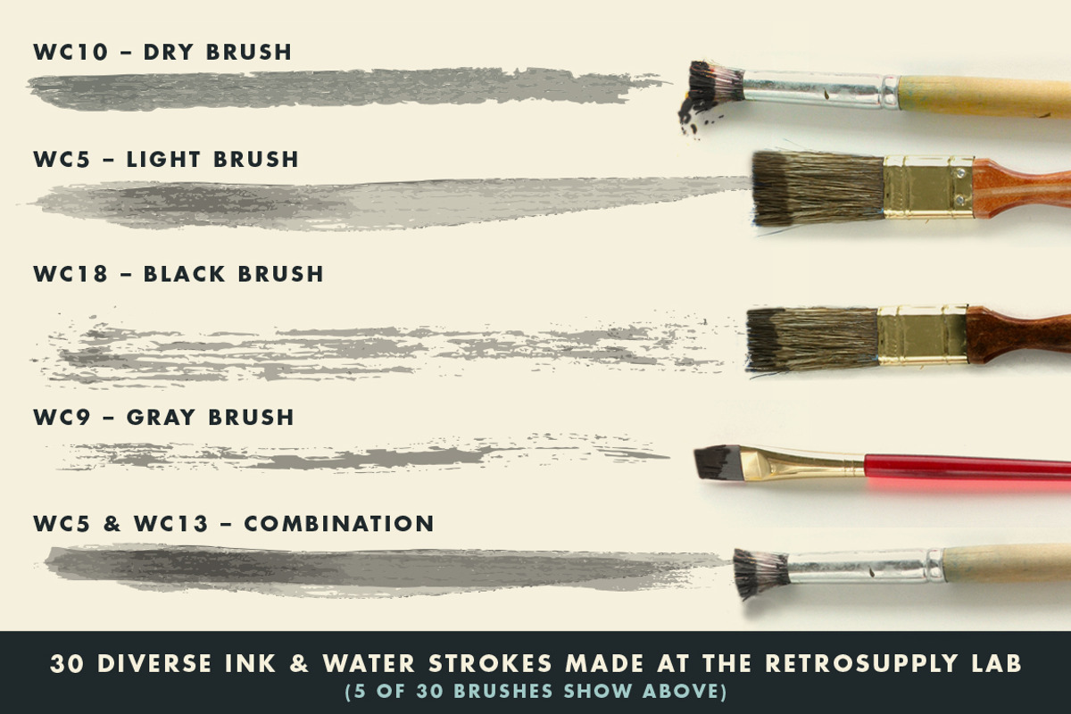 InkWash | Vector Ink Watercolors, a Brush Add-On by RetroSupply Co. (Photo 3 of 6)