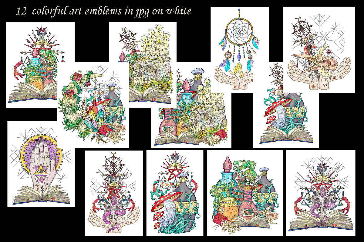 Halloween Mystic Illustrations, an Illustration by Samiramay (Photo 4 of 6)