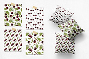 Cherry Watercolor Illustrations, a Food Illustration by Fedulova Art (Thumbnail 10 of 13)