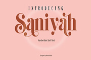 Saniyah, a Sans Serif Font by AleraStudio (Thumbnail 1 of 7)