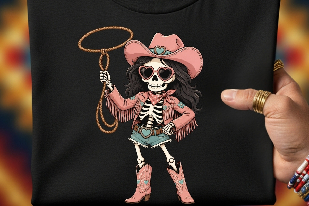 Western Gothic Cowboy Halloween, a Seasonal Illustration by Tanya Kart (Photo 4 of 10)