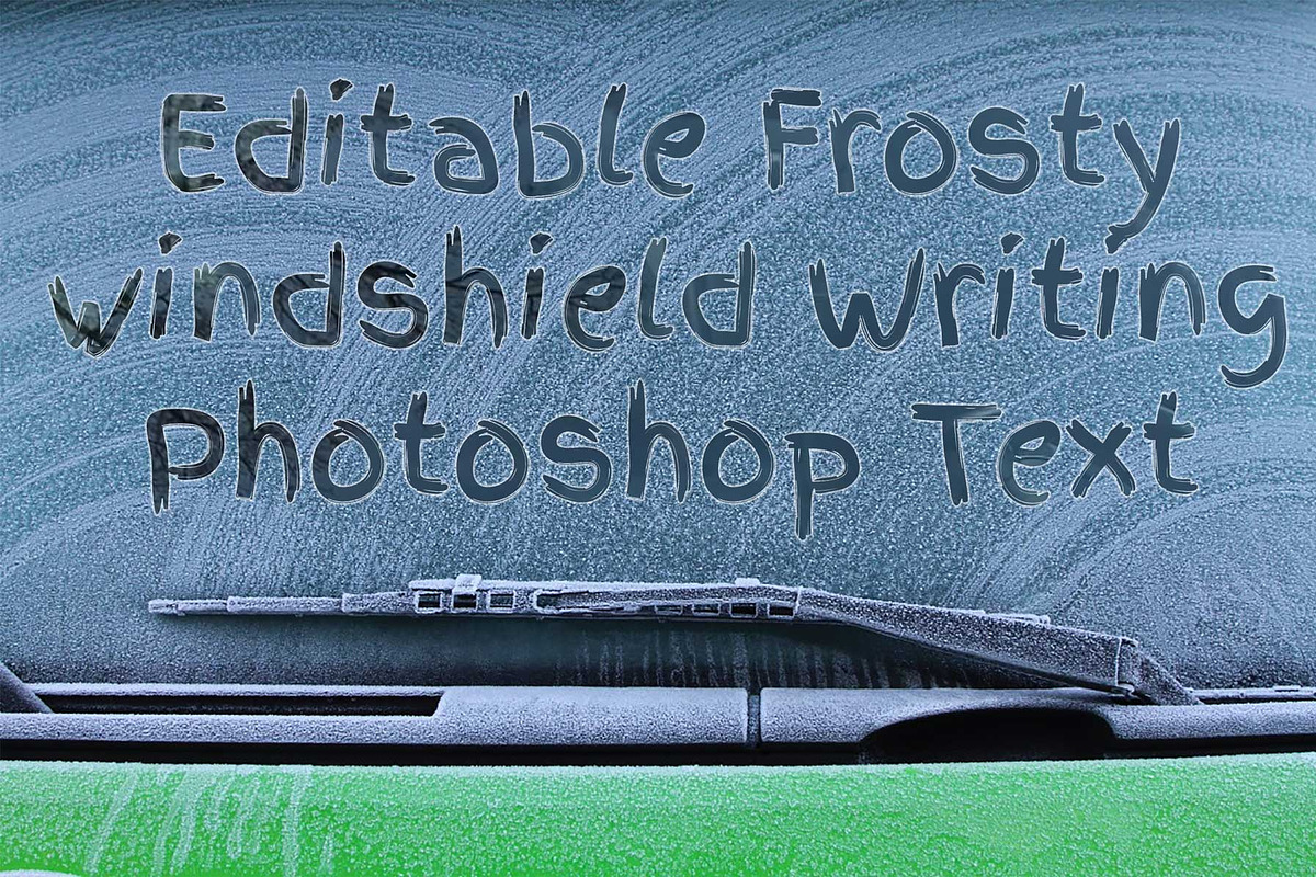 Frosty Windshield Finger Writing, a Product Mockup by Kitch22 Foundry (Photo 1 of 2)