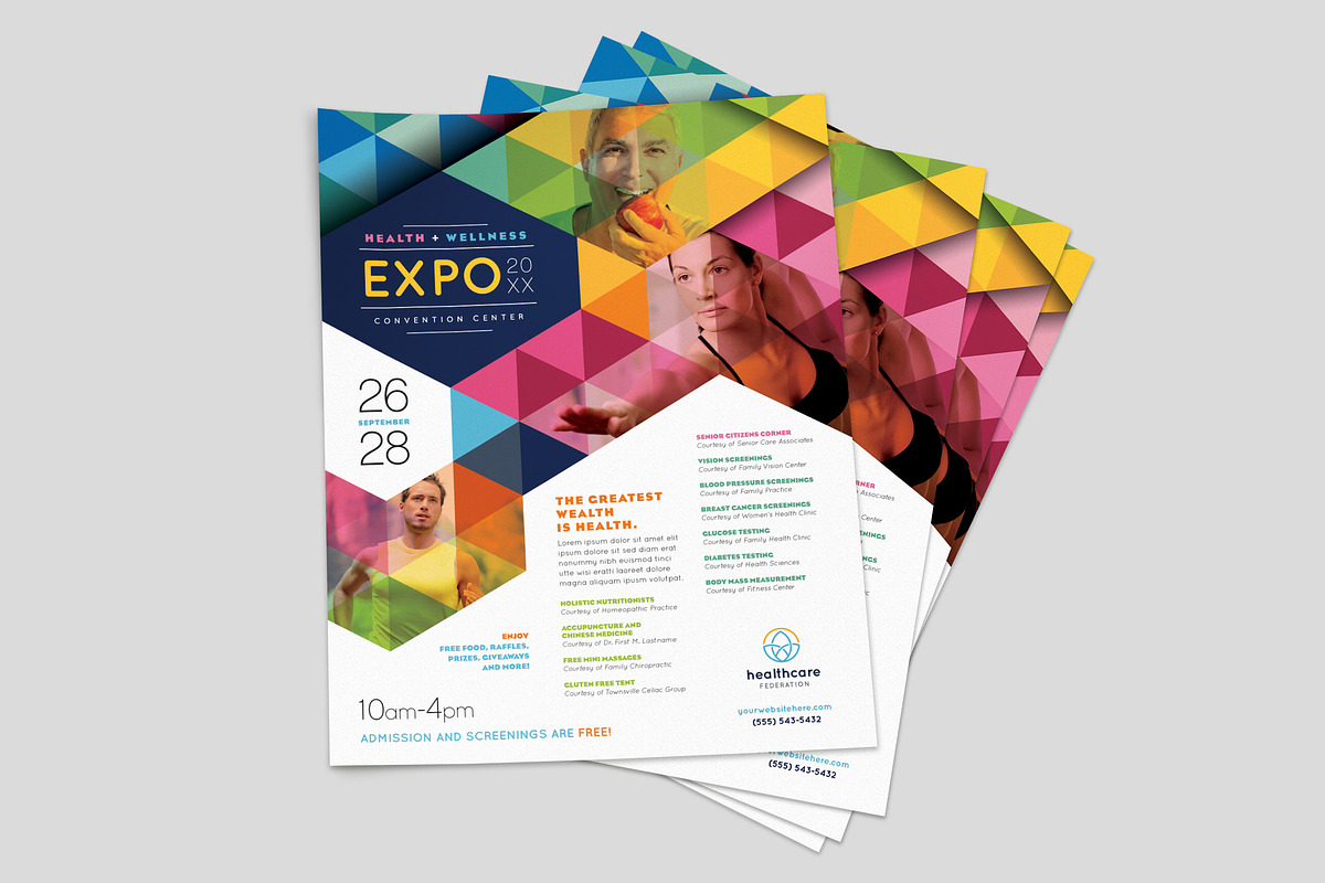 Health Fair Flyer Template, a Flyer Template by StockLayouts (Photo 2 of 3)