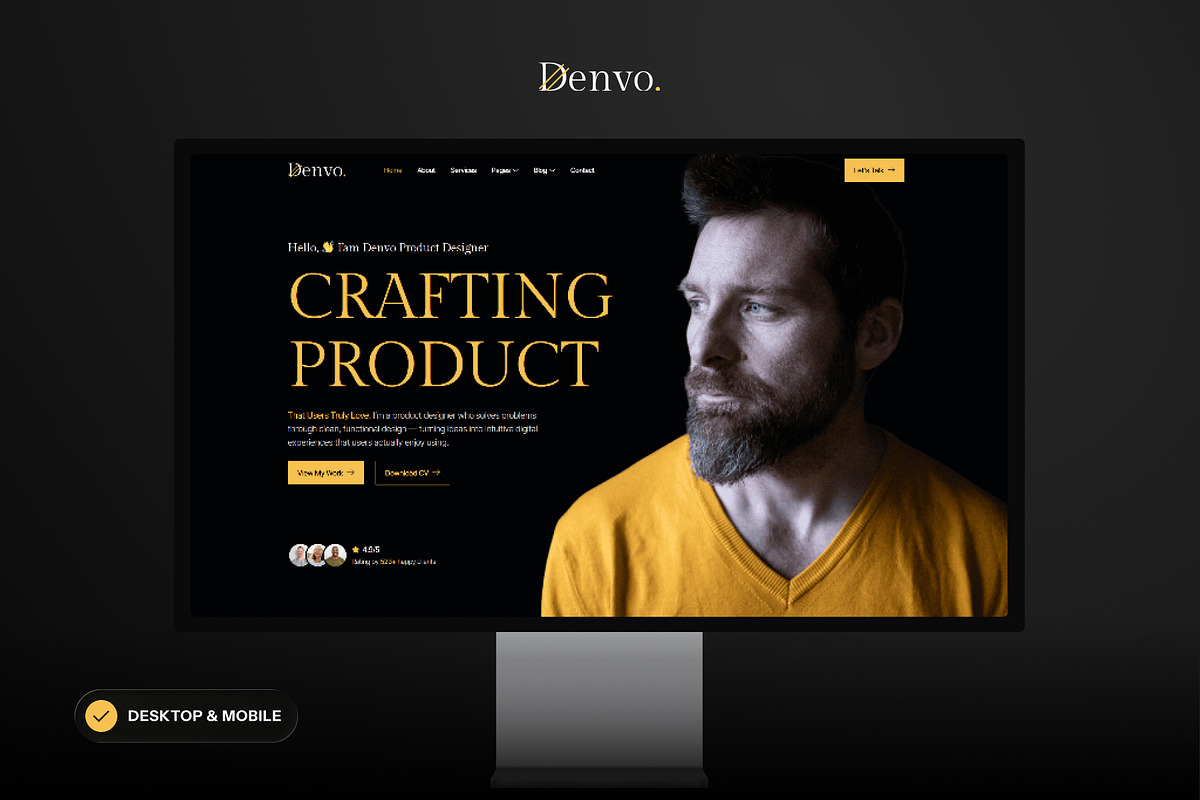 Denvo - Product Designer Personal, a WordPress Template by SLAB! Design (Photo 3 of 5)
