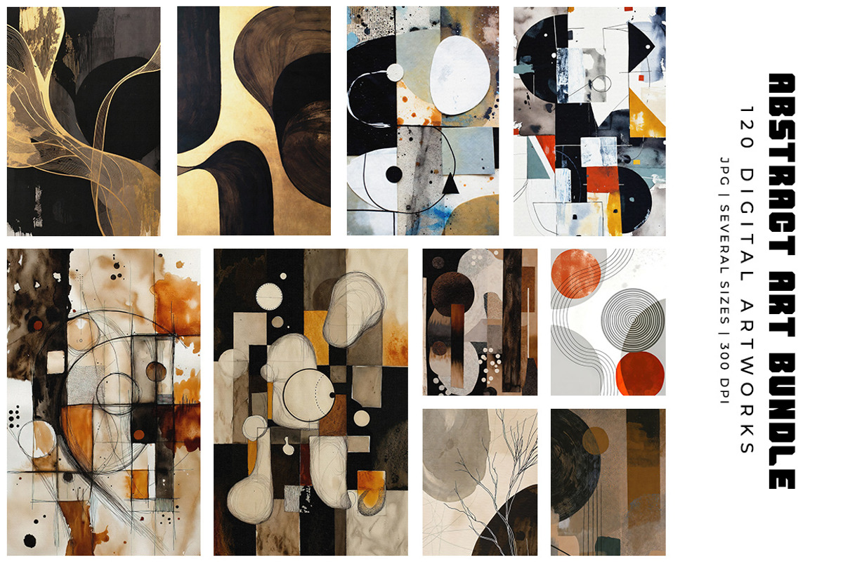 Abstract Digital Art Bundle, a Decorative Illustration by Digital Art Creations (Photo 4 of 12)