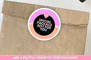 Pastel Neon Packaging Stickers, a Stationery Template by SunshineStudioBoutique (Thumbnail 9 of 9)