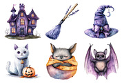 Pastel Purple Halloween Clipart, an Illustration by Daily.Designs (Thumbnail 2 of 5)
