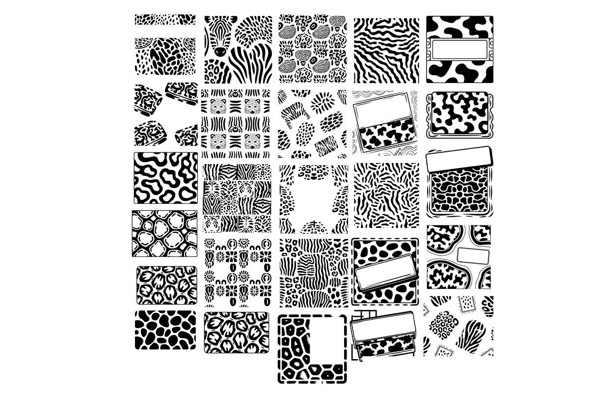 41 svg items Handdrawn Fur patterns, a Pattern Graphic by SketchArtStudio (Photo 3 of 3)