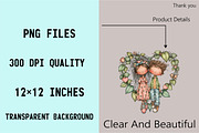 Quirky Couple Valentine Clipart Bun, an Illustration by SVGArt (Thumbnail 5 of 8)